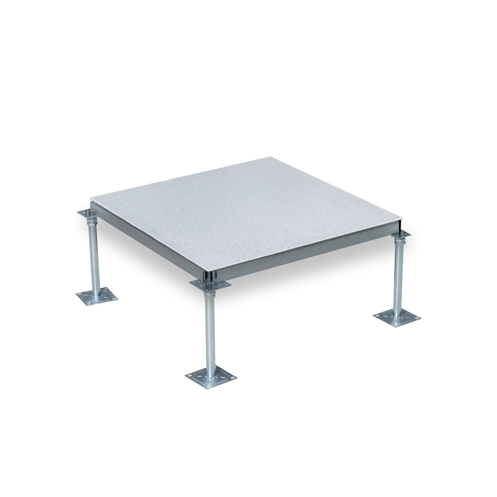 Steel cement raised access floor with anti-static PVC finish