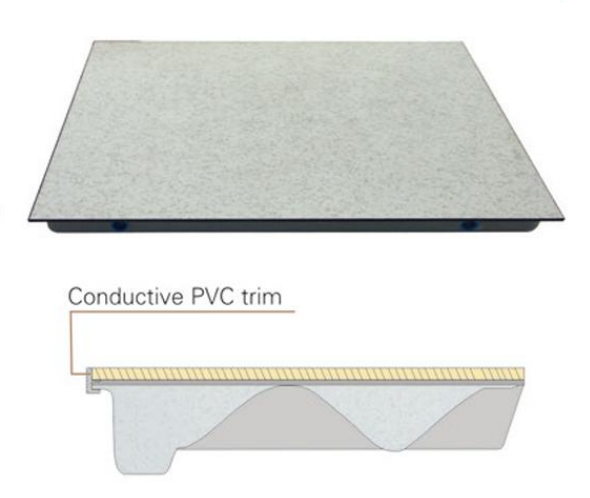 “F” edge trim is inserted in between the steel panel and the surface finish. The inserted “F” edge trim is very firm and stable. HPL panel with “F” edge trim creates perfect installation effect with tiny seam, which can applied in high-grade compyter room.