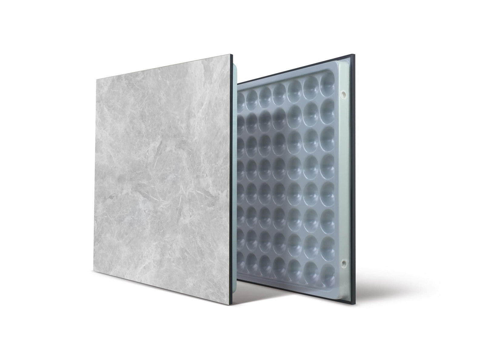 Steel cement raised access floor with ceramic finish